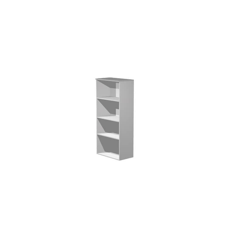 Mobile a giorno alto grigio 80x35xH.180 cm con 3 ripiani regolabili linea Presto Artexport - 038-39/9