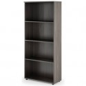 Mobile a giorno alto frassino toscano 80x35xH.180 cm con 3 ripiani regolabili linea Presto Artexport - 038-39/F
