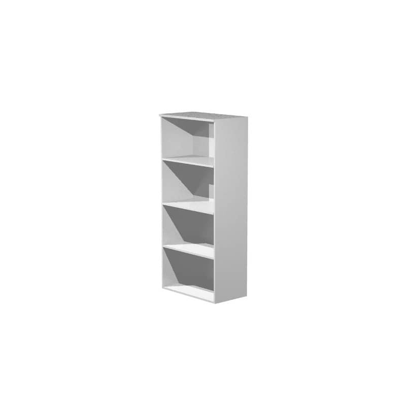 Mobile a giorno alto grigio 80x44xH.180 cm con 3 ripiani regolabili linea Presto Artexport - 538-39/5