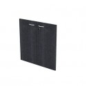 Ante con serratura nero venato frassino 80x67 cm in melaminico per mobile basso linea Presto Artexport - 60067M/8