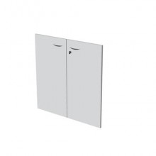 Ante con serratura grigio 80x67 cm in melaminico per mobile basso linea Presto Artexport - 60067M/9