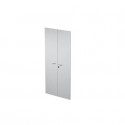 Ante con serratura grigio 80x175 cm in melaminico per mobile alto linea Presto Artexport - 60075M/9