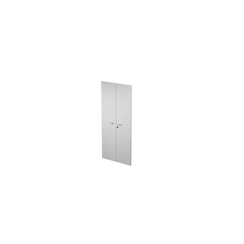 Ante con serratura grigio 80x175 cm in melaminico per mobile alto linea Presto Artexport - 60075M/9