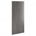 Ante con serratura frassino toscano 80x175 cm in melaminico per mobile alto linea Presto Artexport - 60075M/F