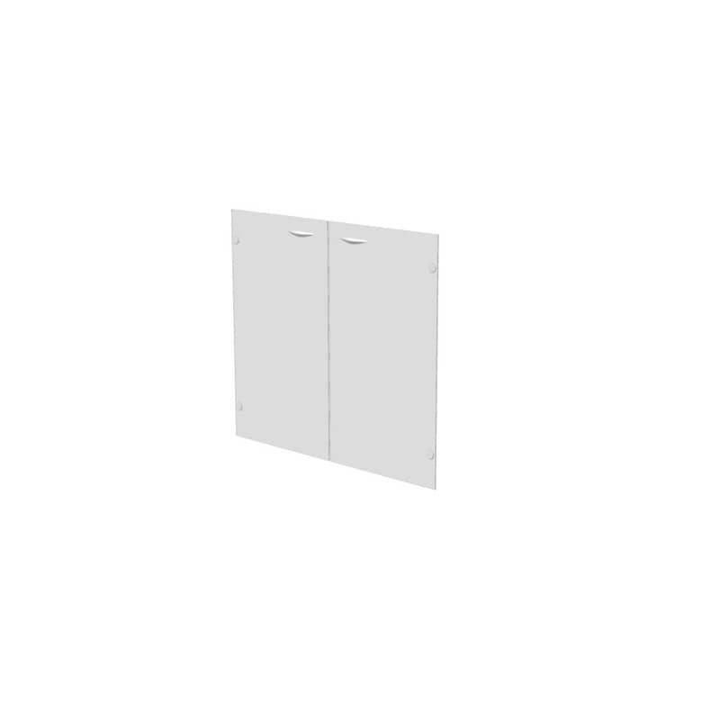 Ante senza serratura in vetro satinato 80x67 cm per mobile basso linea Presto Artexport - 70067/G