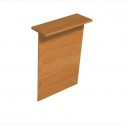 Sopralzo reception lineare noce chiaro 80x30xH.115 cm per scrivania linea Presto Artexport - RB-80/4