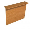 Sopralzo reception lineare noce chiaro 140x30xH.115 cm per scrivania linea Presto Artexport - RB-140/4