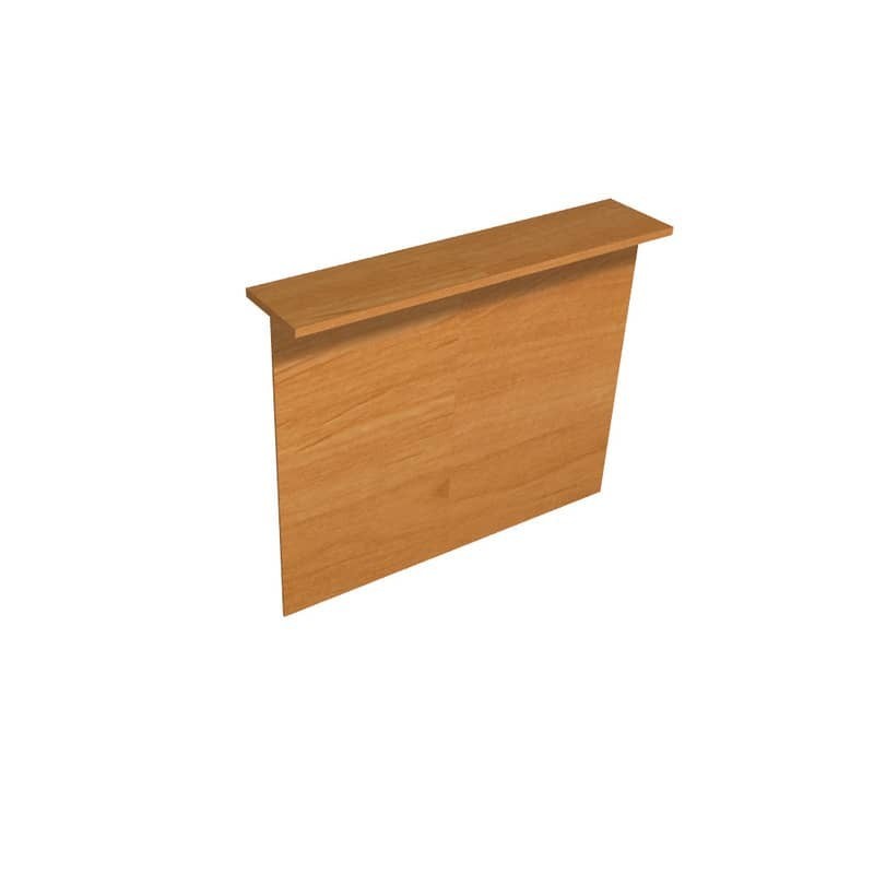 Sopralzo reception lineare noce chiaro 140x30xH.115 cm per scrivania linea Presto Artexport - RB-140/4