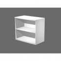 Mobile a giorno basso bianco 80x46xH.73 cm con 1 ripiano linea Bridge/Flex Artexport - BB/3