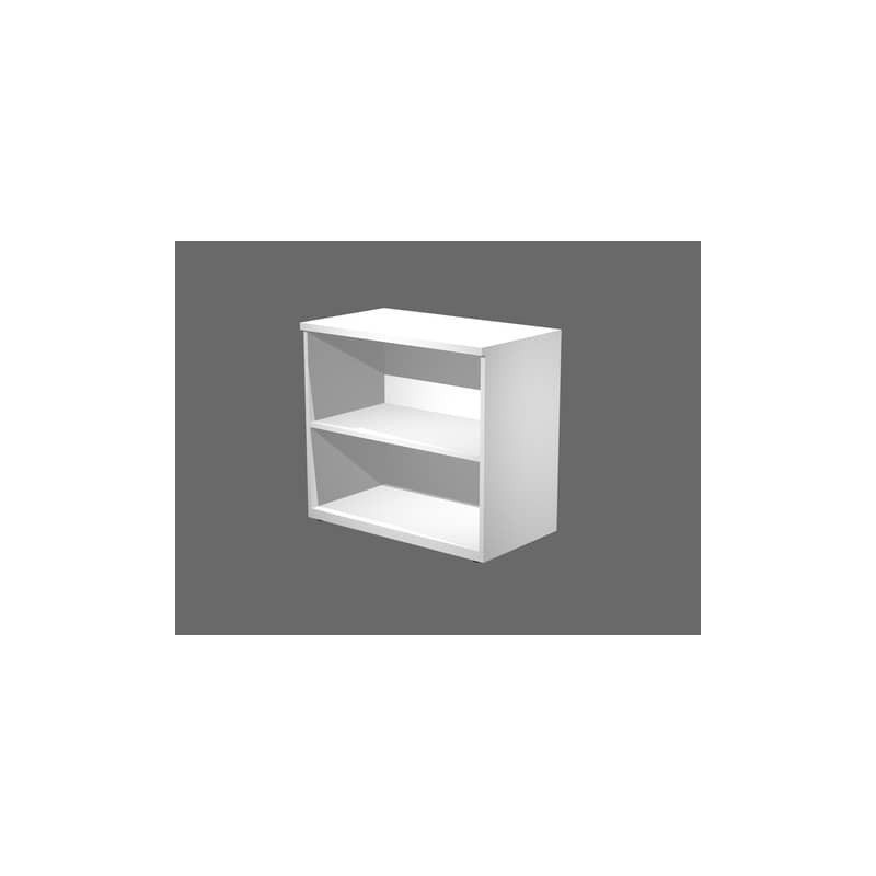 Mobile a giorno basso bianco 80x46xH.73 cm con 1 ripiano linea Bridge/Flex Artexport - BB/3