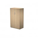 Armadio medio con ante battenti rovere 80x46xH.136 cm in melaminico linea Bridge/Flex Artexport - BMH+AMH/C