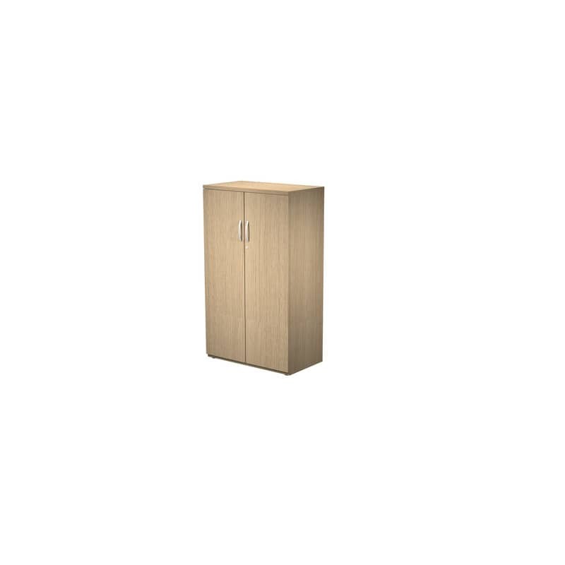 Armadio medio con ante battenti rovere 80x46xH.136 cm in melaminico linea Bridge/Flex Artexport - BMH+AMH/C