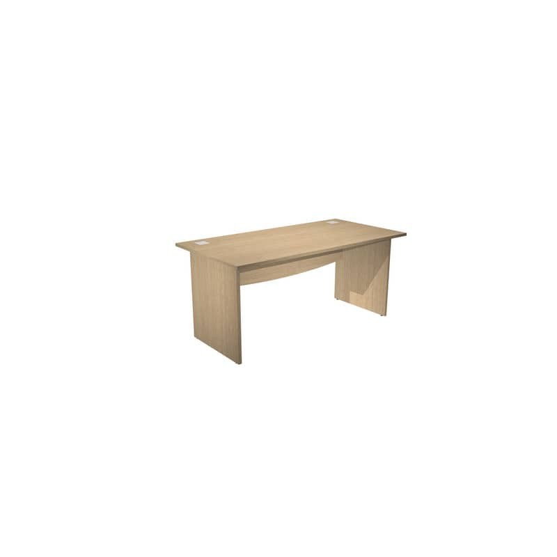 Scrivania piano rovere 140x80xH.73 cm gamba a pannello in melaminico linea Flex Artexport - JPB140/C