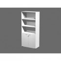 Armadio alto con 2 ante basse bianco in melaminico 90x45,8xH.200 cm - linea componibili 2898 Artexport - AR/ST+AB/33