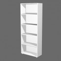 Libreria alta componibile bianca doppia larghezza 76x32xH.196 cm linea Protocollo Artexport - LA-L76/3