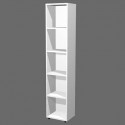 Libreria alta componibile bianca modulo singolo 40x32xH.196 cm linea Protocollo Artexport - LA-L40/3