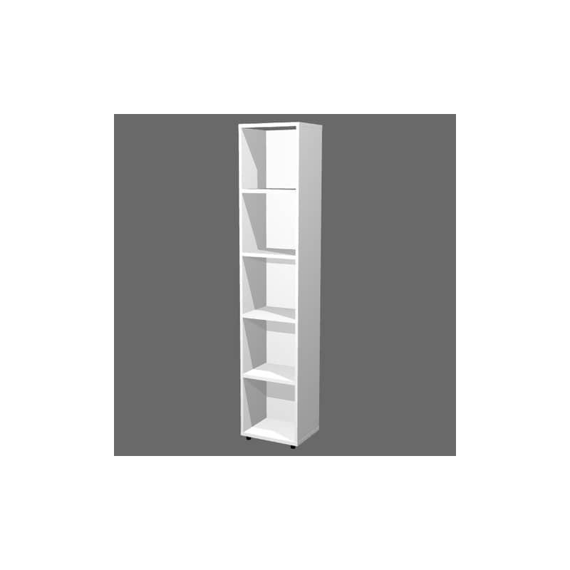 Libreria alta componibile bianca modulo singolo 40x32xH.196 cm linea Protocollo Artexport - LA-L40/3