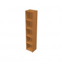 Libreria alta componibile noce chiaro modulo singolo 40x32xH.196 cm linea Protocollo Artexport - LA-L40/4
