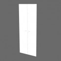 Coppia ante alte bianche per libreria componibile Artexport Protocollo 76xH.196 cm - AA-L76/3