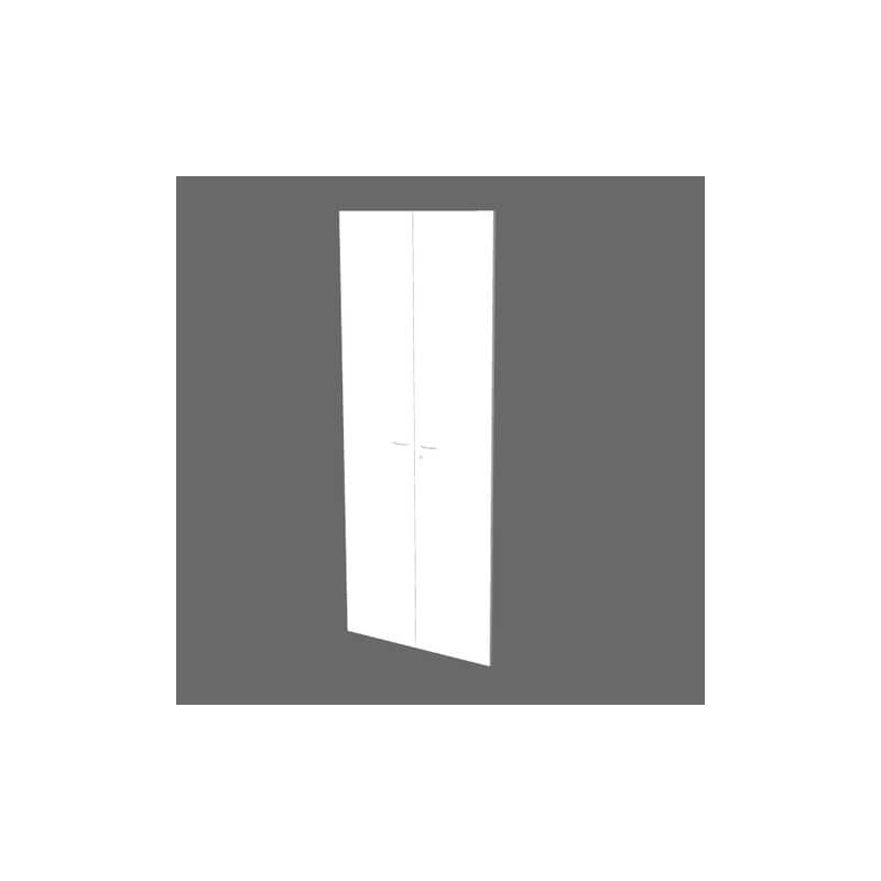 Coppia ante alte bianche per libreria componibile Artexport Protocollo 76xH.196 cm - AA-L76/3