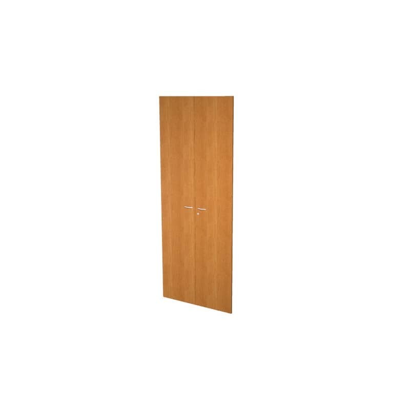 Coppia ante alte noce chiaro per libreria componibile Artexport Protocollo 76xH.196 cm - AA-L76/4