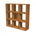 Libreria componibile 9 caselle noce chiaro 104x29,2xH.103,9 cm linea Maxicolor Artexport - 9MaxC/4