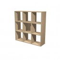 Libreria componibile 9 caselle rovere 104x29,2xH.103,9 cm linea Maxicolor Artexport - 9MaxC/C