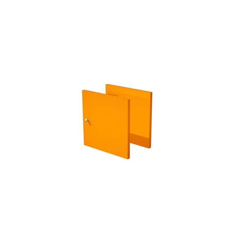 Coppia di antine arancio per libreria componibile Maxicolor Artexport - 32,2x32,2 cm - 2A MaxC/O
