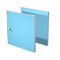 Coppia di antine azzurro per libreria componibile Maxicolor Artexport - 32,2x32,2 cm - 2A MaxC/A