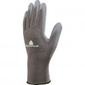 Guanti da lavoro Delta Plus in maglia di poliammide con palmo in poliuretano grigio  taglia 8 - VE702GR08