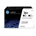 Toner alta capacità 26X HP nero  Conf. 2 - CF226XD