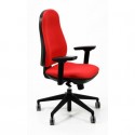 Sedia girevole operativa Unisit Ariel AIER Eco smart rivestimento ignifugo - bordeaux - AIER/ID