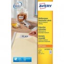 Etichette bianche rimovibili AVERY 35,6x16,9 mm - 80 et/foglio - stampanti laser/inkjet Conf. 25 fogli L4732REV-25
