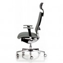 Sedia semidirezionale girevole Unisit Concept COTPG ergonomica con poggiatesta rivestimento ecopelle grigio COTPG/KG