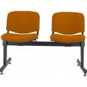 Panca 2 posti attesa Unisit Dado D52P - rivestimento Eco arancione D52P/EA