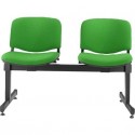 Panca 2 posti attesa Unisit Dado D52P - rivestimento Eco verde D52P/EV