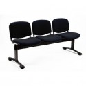 Panca 5 posti attesa Unisit Dado D55P - rivestimento Eco grigio scuro D55P/ET