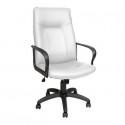 Poltrona direzionale girevole Unisit Eridanus ERP Eco Smart schienale alto - rivestimento ecopelle bianco - ERP/KQ