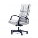 Poltrona direzionale girevole Unisit Gemini GMPY schienale fisso rivestimento ecopelle bianco - GMPY/KQ
