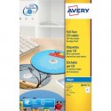Etichette per CD AVERY patinate opache Ø 117 mm  - 2 et/foglio - per Inkjet - copertura totale - cf. 25 fogli J8676-25