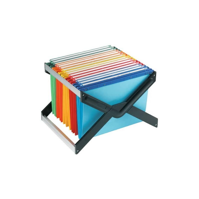 Supporto per cartelle sospese LUXOR 33 cm forma a X assortiti 41x32x27 cm 10 cartelle - LUXOR 1 MX 10 P1