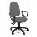 Sedia operativa girevole Unisit Jupiter JUYG Eco smart rivestimento ignifugo grigio scuro - con braccioli JPLY/BR/IT
