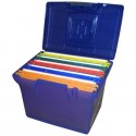 Valigetta per cartelle sospese ARIANNA completa di 5 cartelle - interasse 33 cm 37x25x30 cm assortiti - ARIANNA BL 5