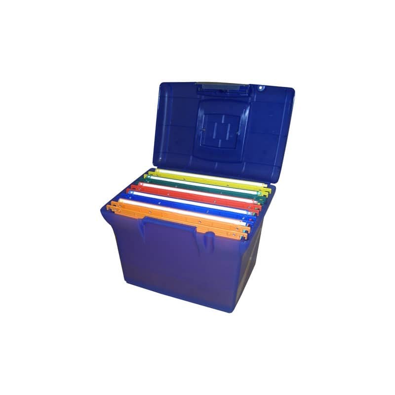 Valigetta per cartelle sospese ARIANNA completa di 5 cartelle - interasse 33 cm 37x25x30 cm assortiti - ARIANNA BL 5