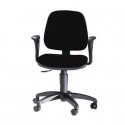 Sedia operativa girevole Unisit Leda LDB Eco smart - schienale basso - rivestimento Eco nero - LDB/EN