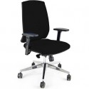 Sedia operativa girevole Unisit Larissa LR1S - rivestimento Eco nero - LR1S/EN