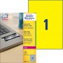 Etichette permanenti poliestere argento Avery 63,5x29,6 mm - 27 et/foglio - laser monocolore conf. 100 ff L6011-100
