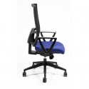 Sedia operativa girevole Unisit Nereide NDAE schienale in rete - rivestimento Eco blu - NDAE/EB