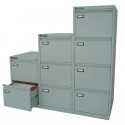 Classificatore per cartelle sospese KUBO - 4 cassetti 46x62x132 cm grigio 4004