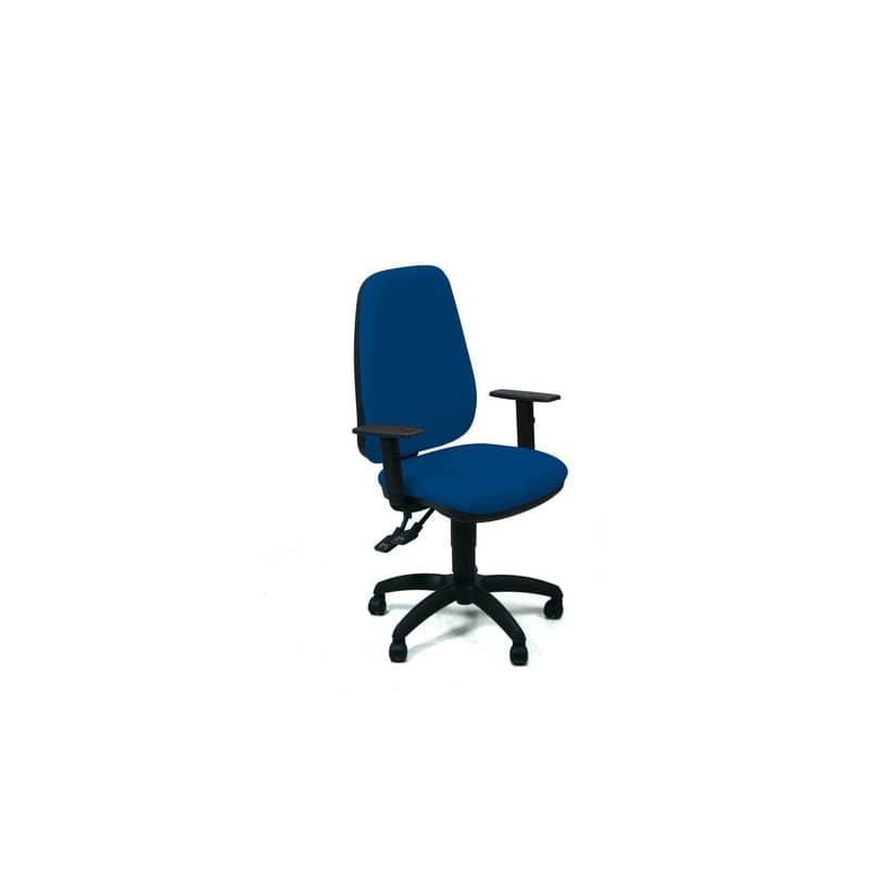 Sedia operativa girevole Unisit Teti TETE Eco Smart - rivestimento ignifugo blu - con braccioli - TETE/IB